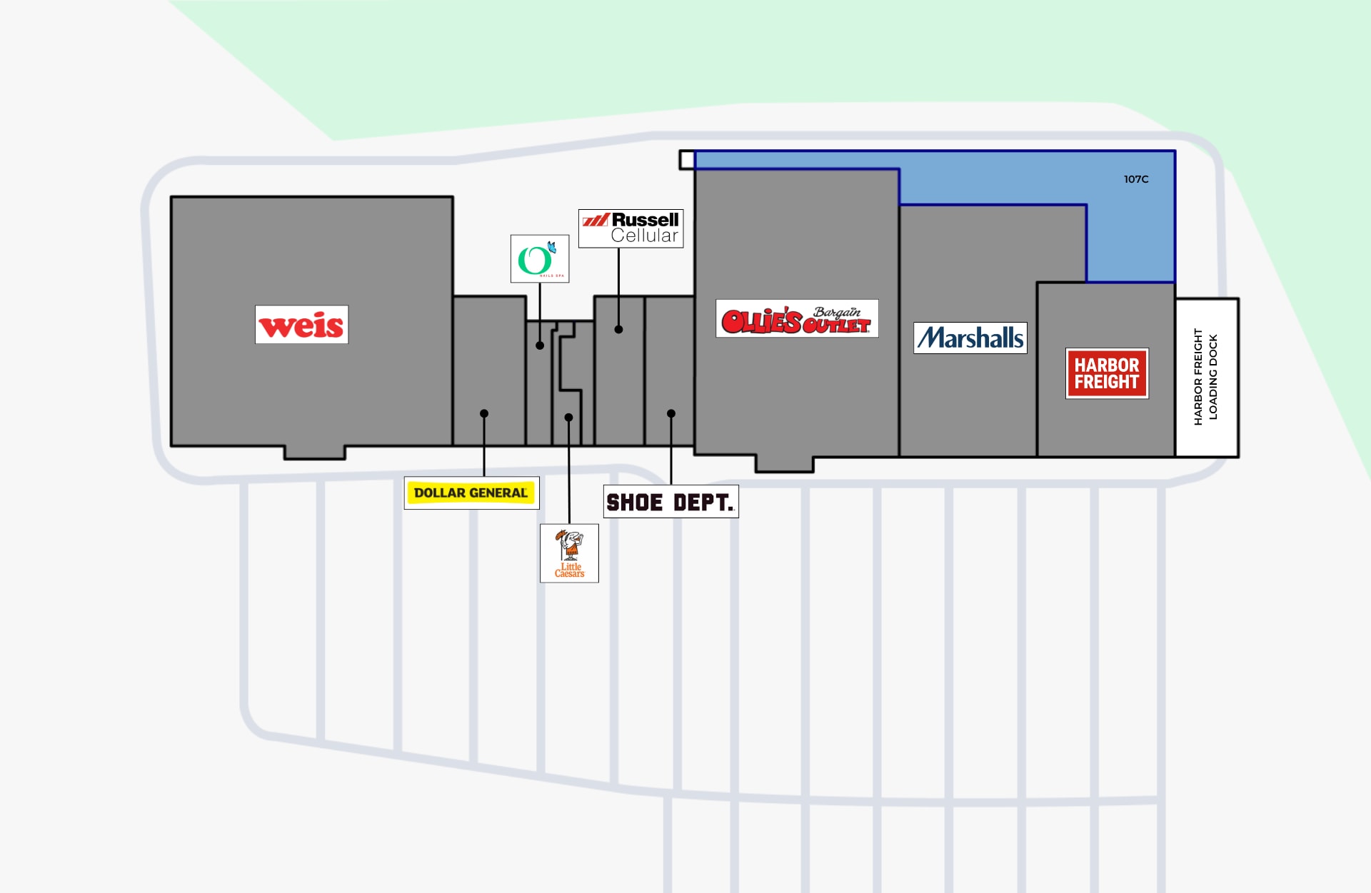 1-6 Millbrook Plz, Mill Hall, PA à louer Plan de site- Image 1 de 1