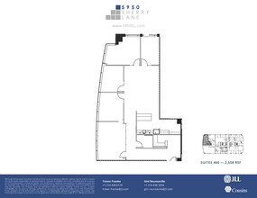 5950 Sherry Ln, Dallas, TX à louer Plan d’étage- Image 1 de 1