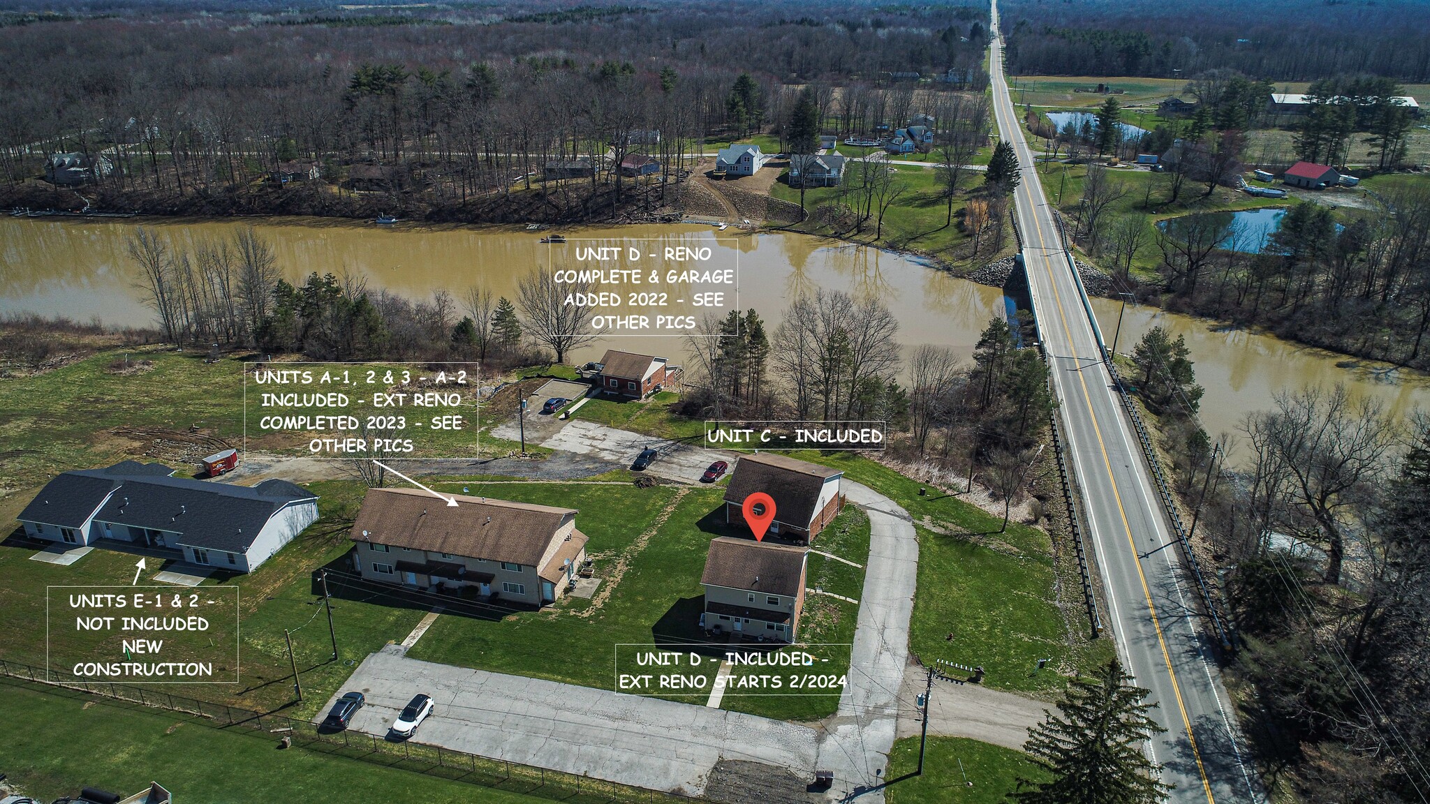 1873 US Route 6, Roaming Shores, OH for sale Aerial- Image 1 of 1