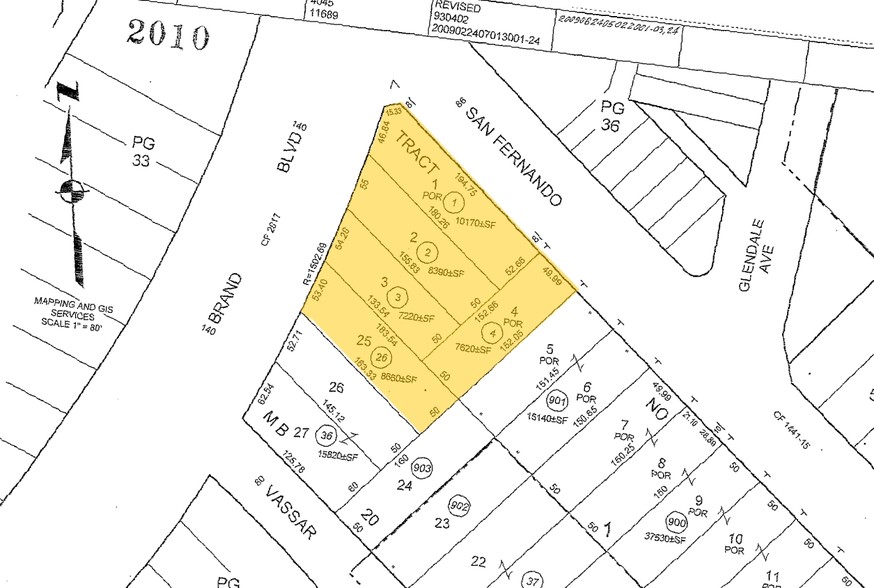 1800 S Brand Blvd, Glendale, CA à louer - Plan cadastral - Image 2 de 30