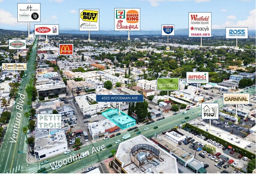 4325-4327 Woodman Ave, Sherman Oaks, CA for lease - Building Photo - Image 2 of 8