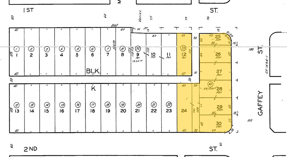 111 S Gaffey St, San Pedro, CA à vendre - Plan cadastral - Image 1 de 1