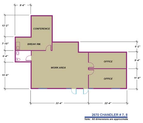 2670 Chandler Ave, Las Vegas, NV à louer - Plan d’étage - Image 3 de 5