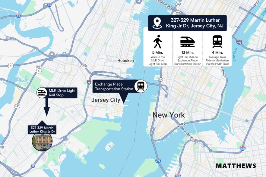 327-329 Martin Luther King Jr Dr, Jersey City, NJ for sale - Building Photo - Image 3 of 3