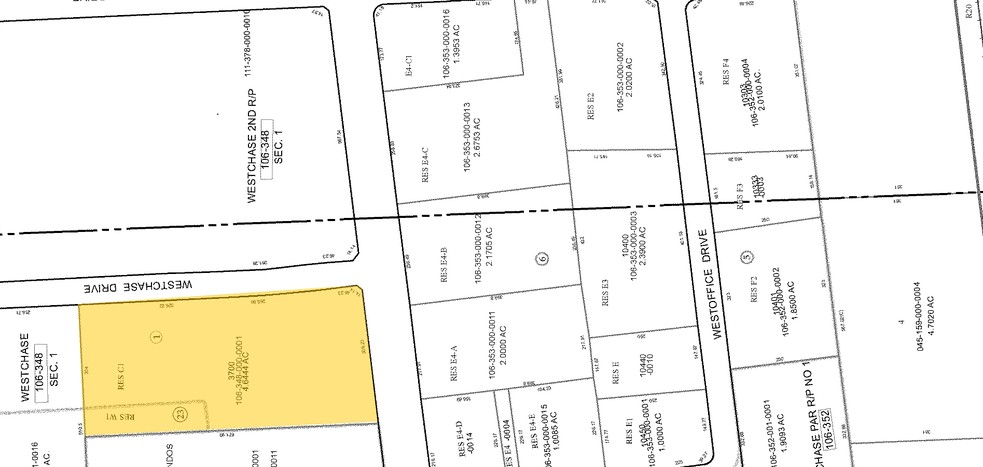 3700-3798 Westchase Dr, Houston, TX à louer - Plan cadastral - Image 2 de 4