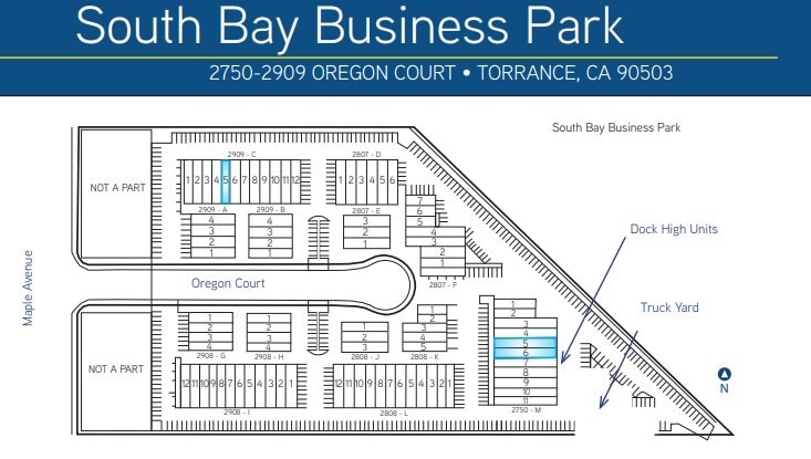 2750 Oregon Ct, Torrance, CA for lease - Site Plan - Image 2 of 2