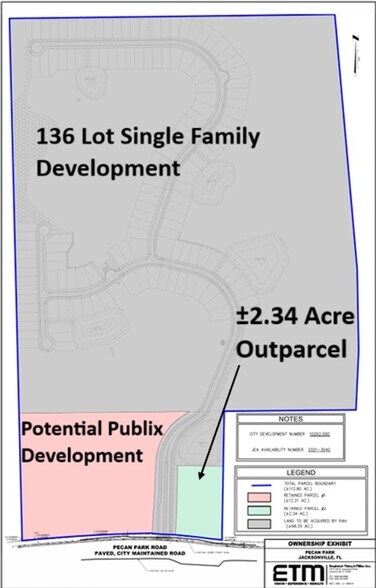 671 Pecan Park Rd, Jacksonville, FL à vendre - Plan de site - Image 2 de 2