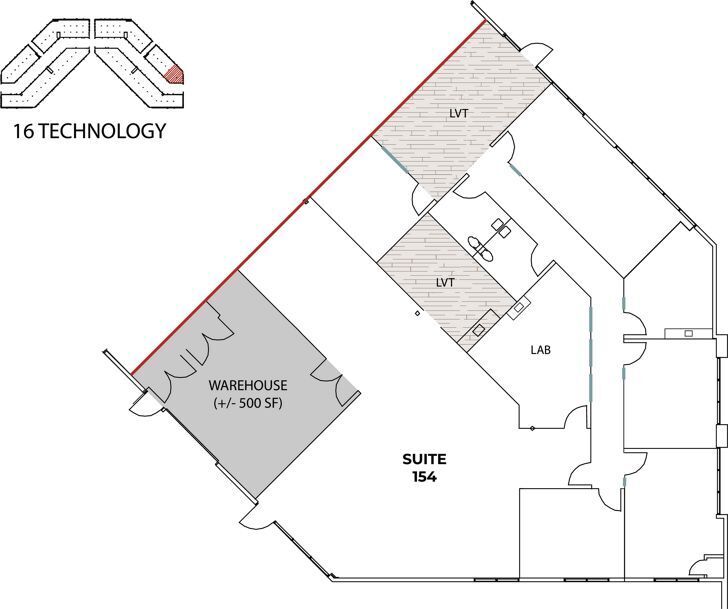 16 Technology Dr, Irvine, CA à louer Plan d’étage- Image 1 de 1