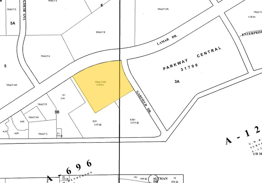 524 E Lamar Blvd, Arlington, TX for lease - Plat Map - Image 3 of 17