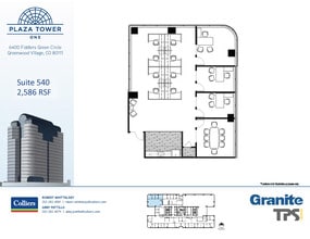 6400 S Fiddlers Green Cir, Greenwood Village, CO for lease Floor Plan- Image 1 of 2