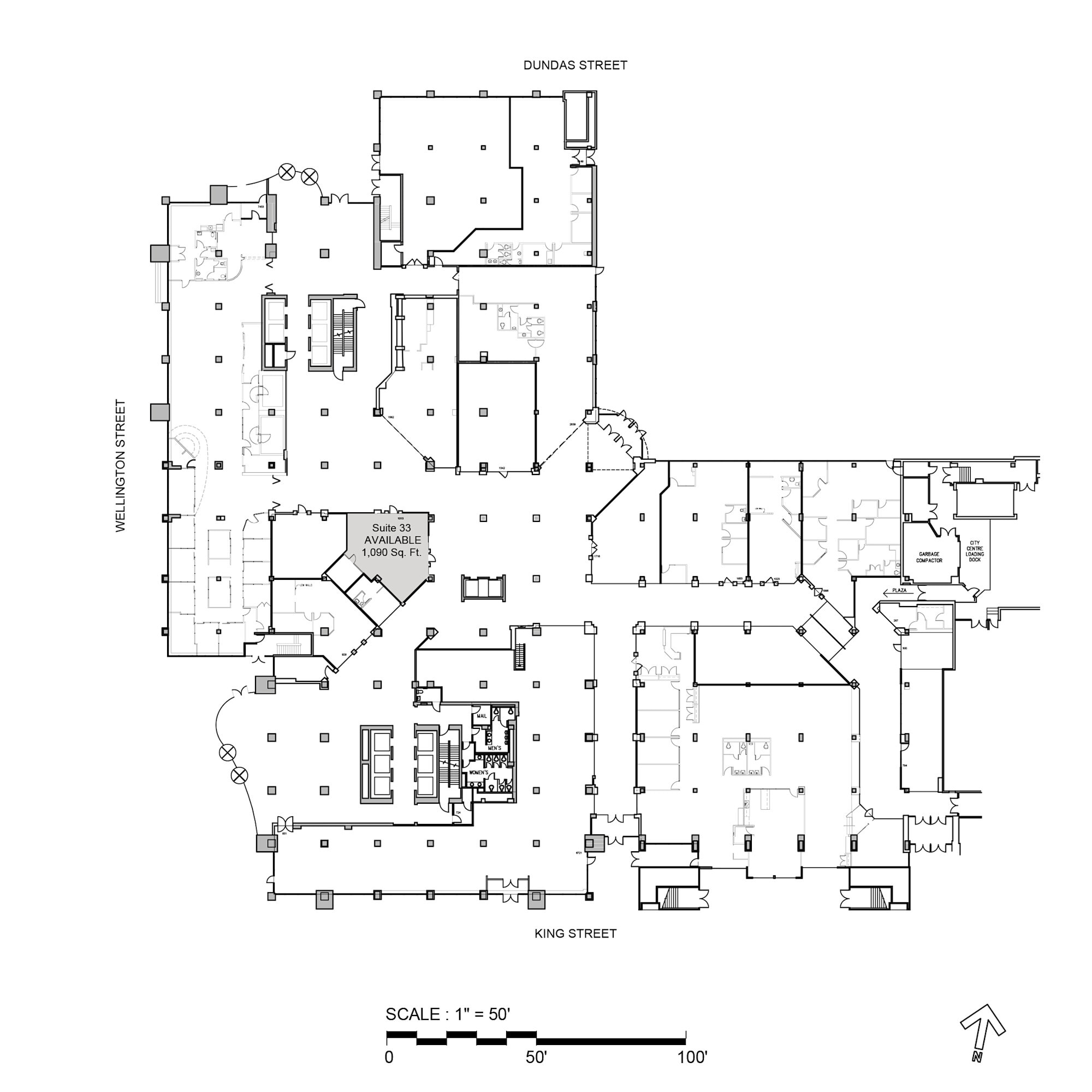 380 Wellington St, London, ON for lease Floor Plan- Image 1 of 1