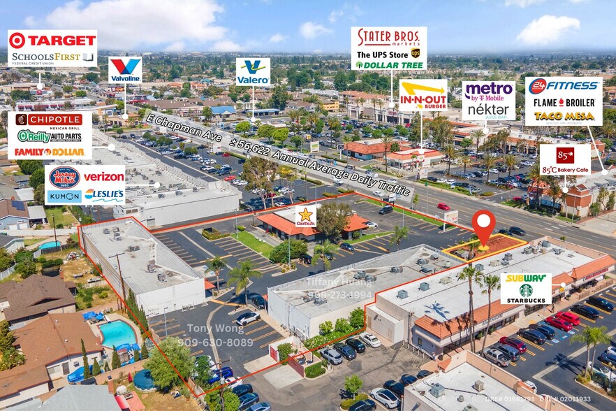 3512-3538 E Chapman Ave, Orange, CA à louer - Photo du bâtiment - Image 3 de 8
