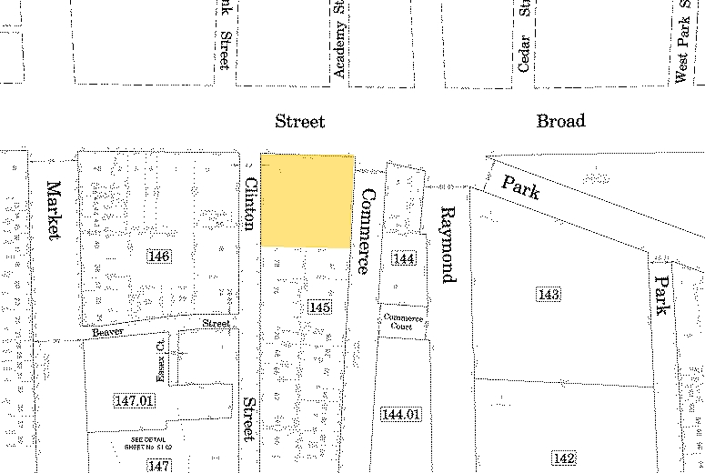 744 Broad St, Newark, NJ à vendre - Plan cadastral - Image 1 de 1