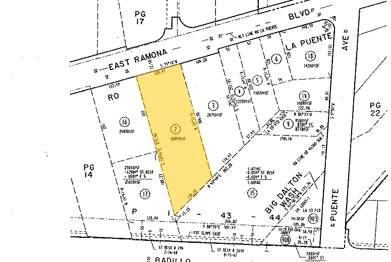 14978 Ramona Blvd, Baldwin Park, CA for lease - Plat Map - Image 3 of 4