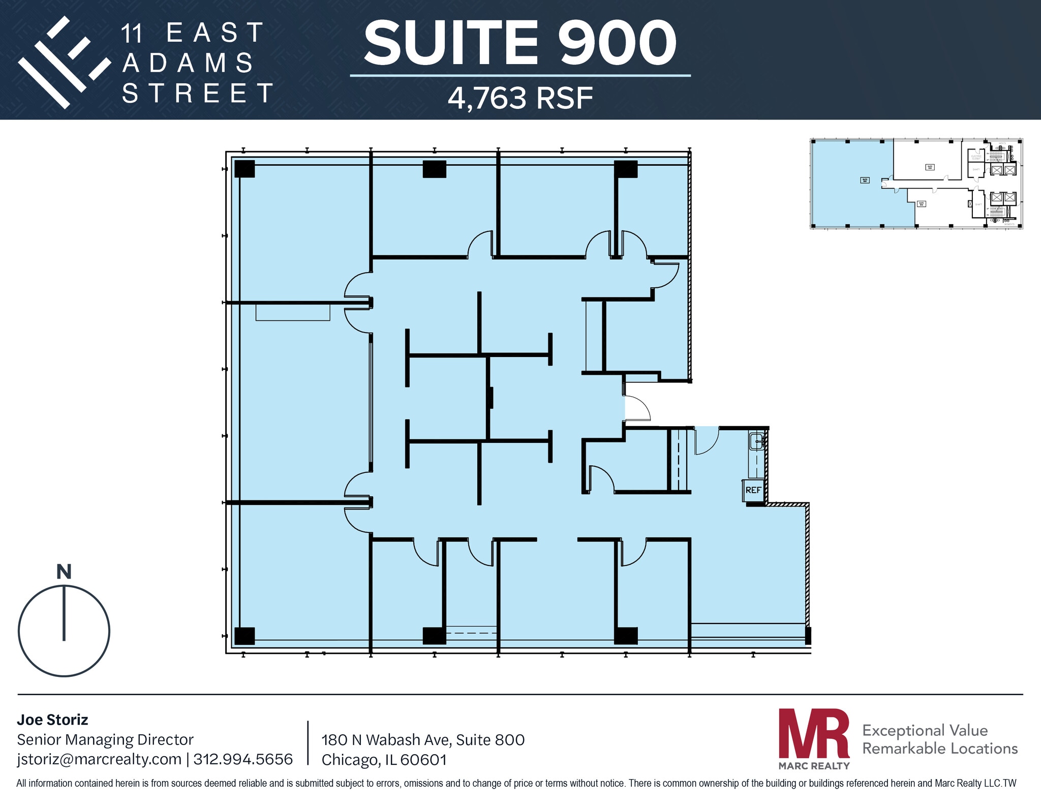 11 E Adams St, Chicago, IL for lease Floor Plan- Image 1 of 8