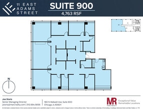 11 E Adams St, Chicago, IL for lease Floor Plan- Image 1 of 8