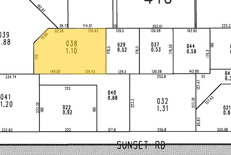 2560 E Sunset Rd, Las Vegas, NV à louer - Plan cadastral - Image 3 de 8