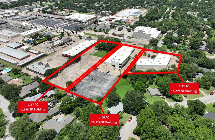 2200 W Park Row Dr, Pantego, TX à vendre - Aérien - Image 3 de 3