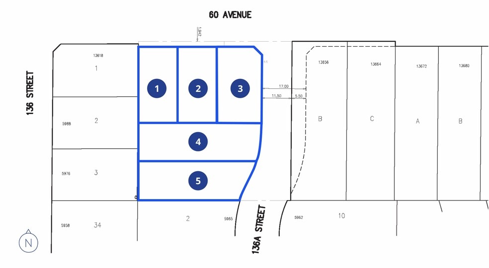 13630-13644 60 Ave, Surrey, BC for sale - Plat Map - Image 3 of 3