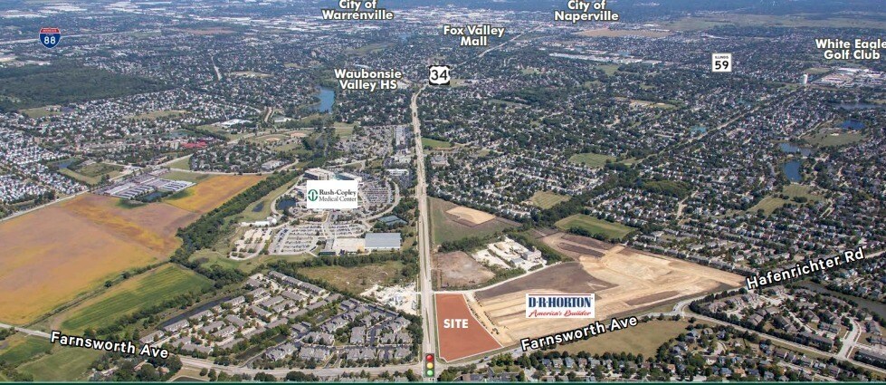 SEC Ogden Ave. & Farnsworth Ave, Aurora, IL for sale - Primary Photo - Image 1 of 1