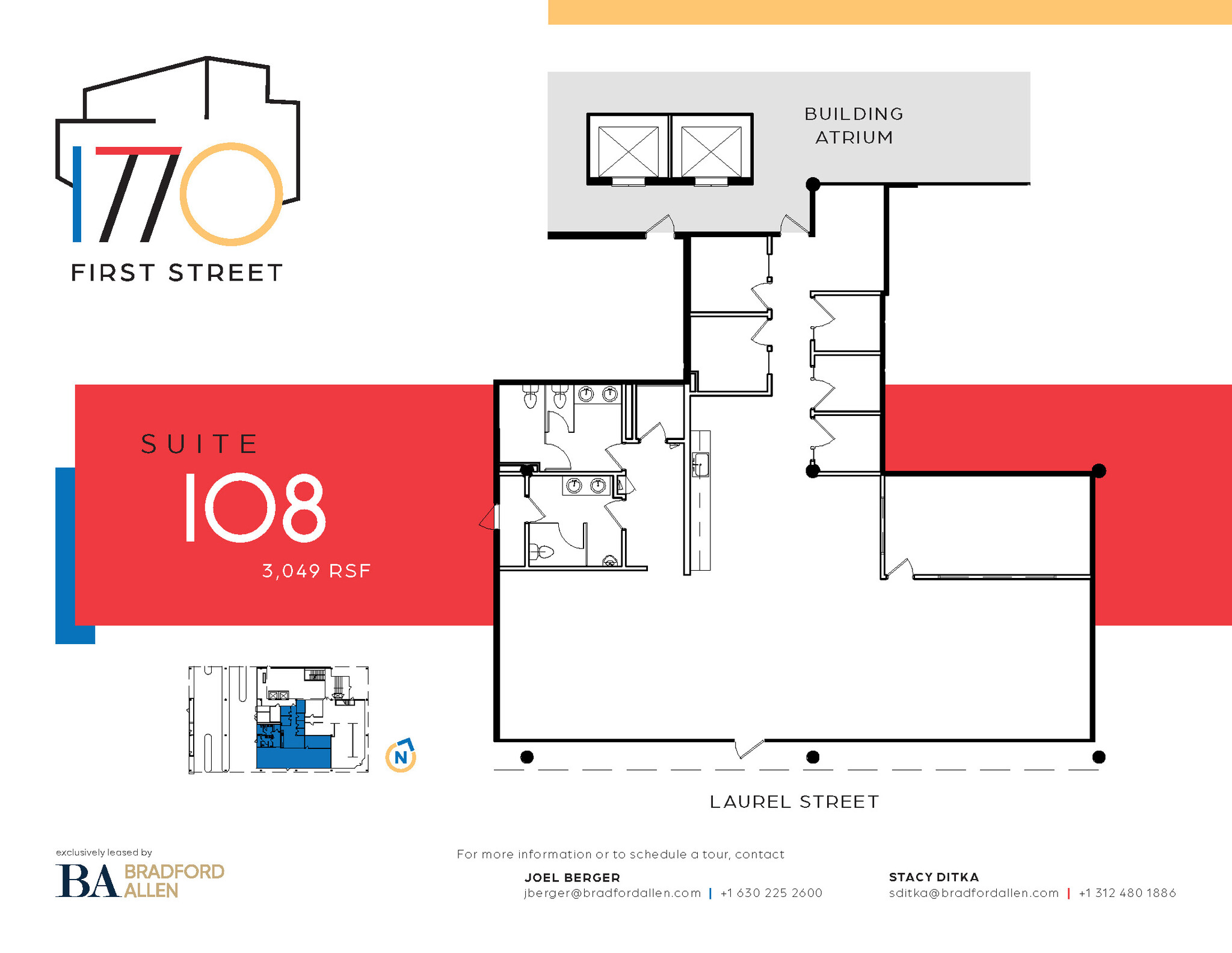 1770 First St, Highland Park, IL for lease Floor Plan- Image 1 of 2