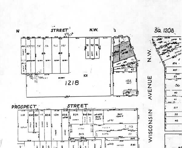 1258 Wisconsin Ave NW, Washington, DC à louer - Plan cadastral - Image 2 de 6
