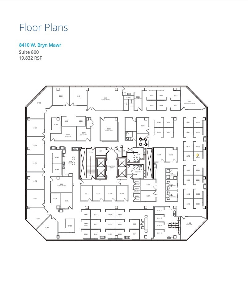 8410 W Bryn Mawr Ave, Chicago, IL à louer Plan d’étage- Image 1 de 1