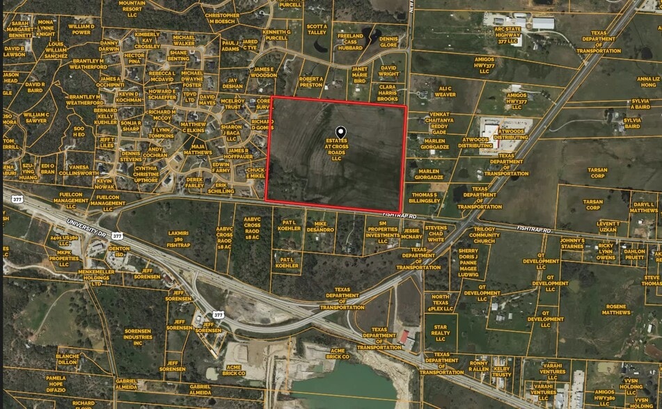 NewHope and Fishtrap road rd, Cross Roads, TX for sale - Primary Photo - Image 1 of 1