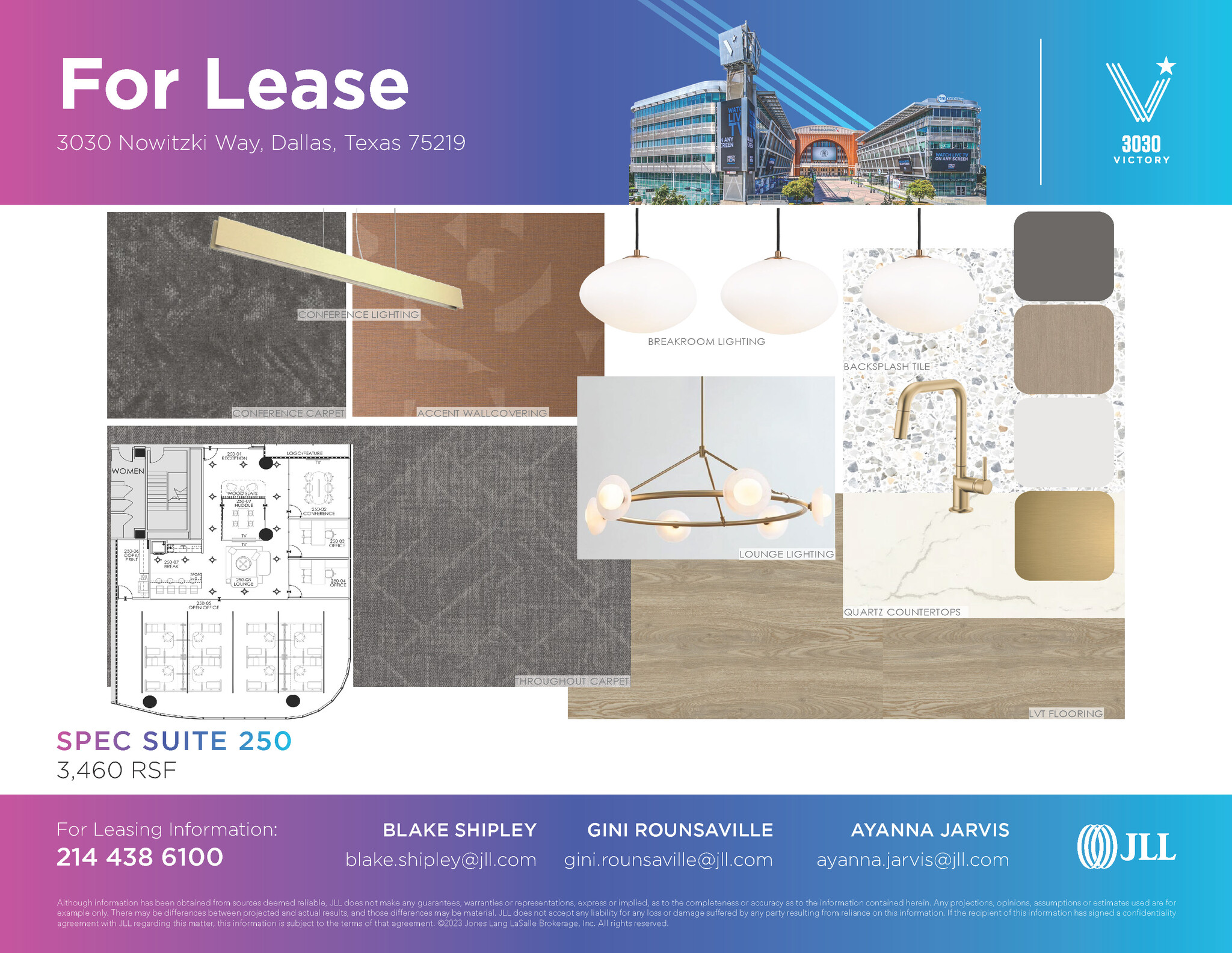 3030 Nowitzki Way, Dallas, TX for lease Floor Plan- Image 1 of 2