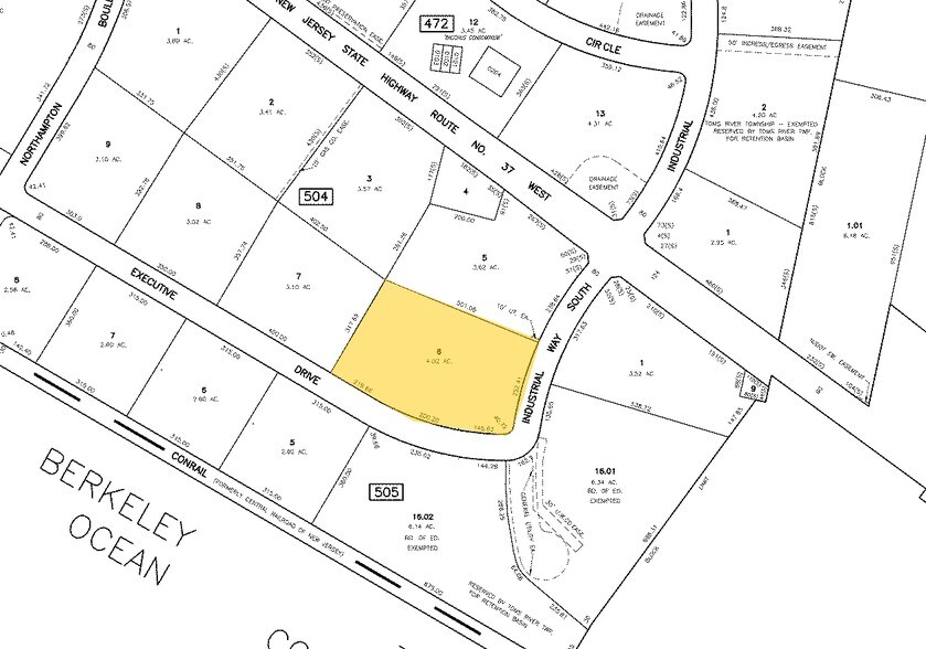 2200 Industrial Way S, Toms River, NJ à louer - Plan cadastral - Image 3 de 5