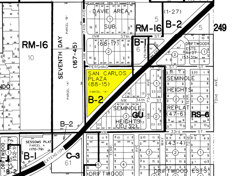 7331-7399 Davie Road Ext, Hollywood, FL à louer - Plan cadastral - Image 2 de 18