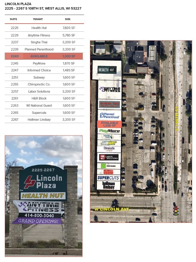 2225-2267 S 108th St, West Allis, WI à louer Photo intérieure- Image 1 de 1