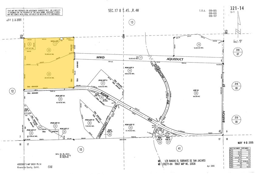 19203 Cajalco Rd, Perris, CA à vendre - Plan cadastral - Image 3 de 15