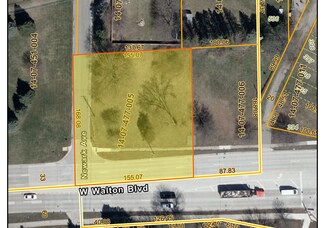 Plus de détails pour 392 W Walton Blvd, Pontiac, MI - Terrain à vendre