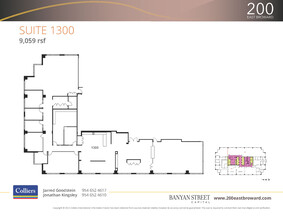 200 E Broward Blvd, Fort Lauderdale, FL à louer Plan d  tage- Image 1 de 2