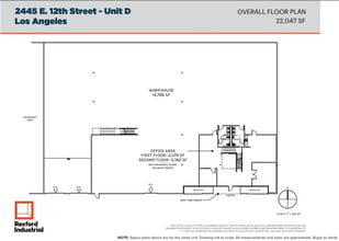 2445-2460 E 12th St, Los Angeles, CA for lease Floor Plan- Image 2 of 3