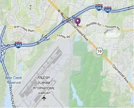 8801 Fast Park Dr, Raleigh, NC - AERIAL map view