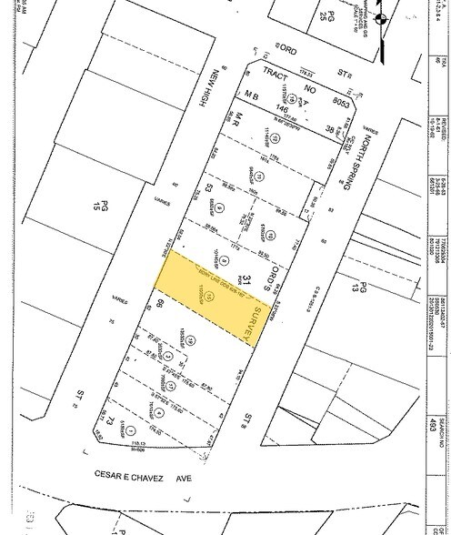 649 N Spring St, Los Angeles, CA à vendre - Plan cadastral - Image 3 de 3