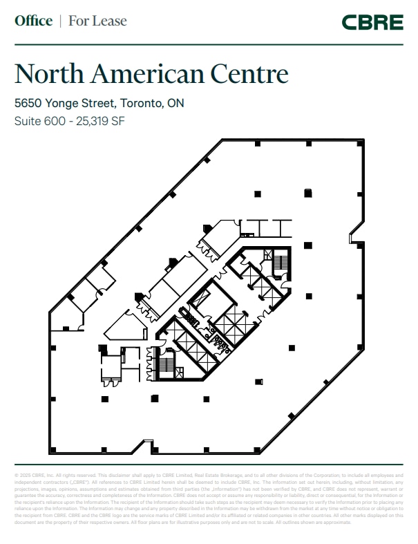 5650 Yonge St, Toronto, ON for lease Floor Plan- Image 1 of 1