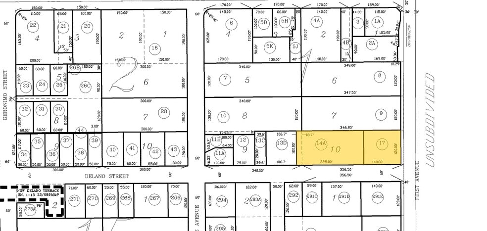 613 E Delano St, Tucson, AZ à vendre - Plan cadastral - Image 2 de 26
