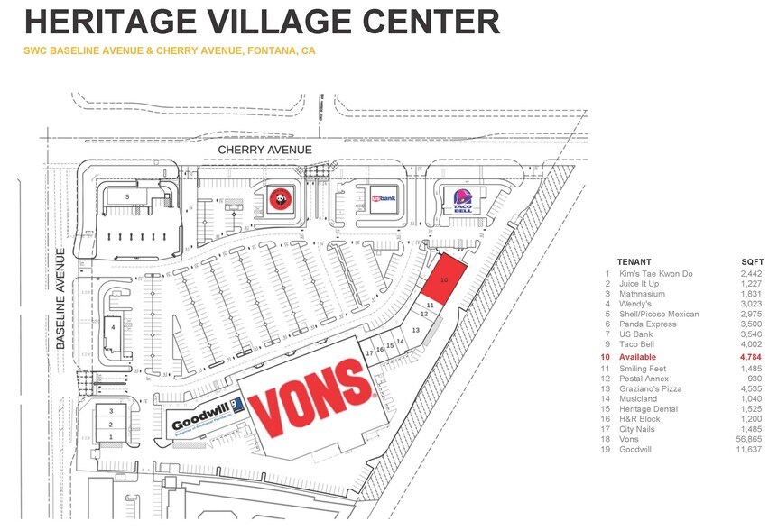 7360-7430 Cherry Ave, Fontana, CA for lease - Site Plan - Image 2 of 2