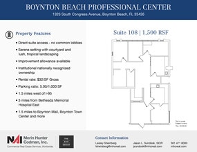 1325 S Congress Ave, Boynton Beach, FL à louer Plan d’étage- Image 1 de 9