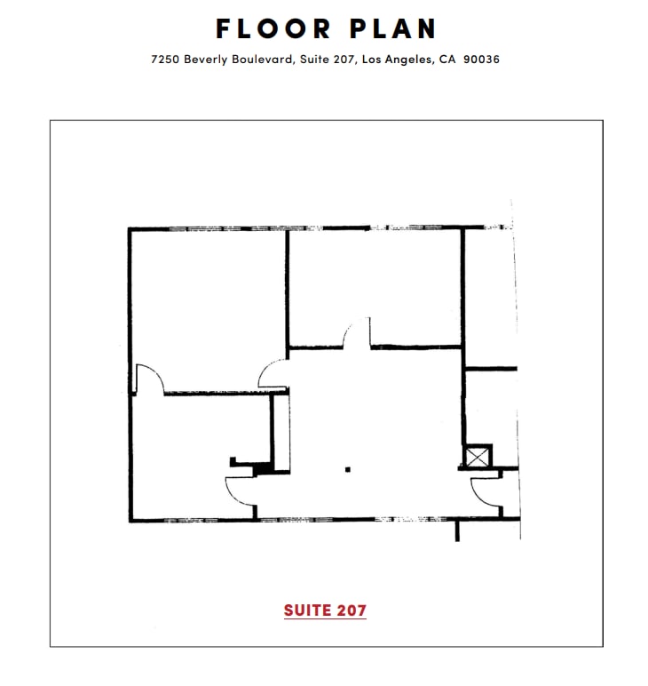 7250 Beverly Blvd, Los Angeles, CA for lease Floor Plan- Image 1 of 1