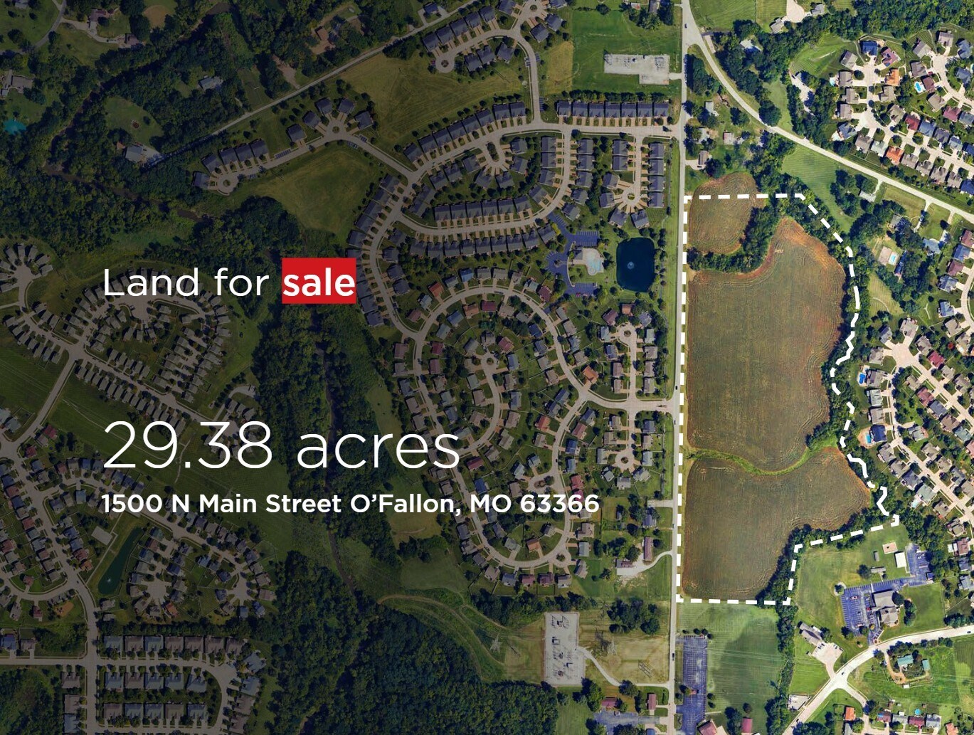 1500 N Main St, O'Fallon, MO for sale Aerial- Image 1 of 8
