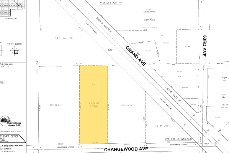 6362 W Orangewood Ave, Glendale, AZ à vendre - Plan cadastral - Image 2 de 8