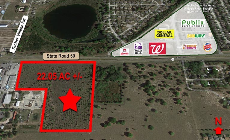 Hwy 50 & Timber Village Rd, Groveland, FL for sale - Building Photo - Image 1 of 1