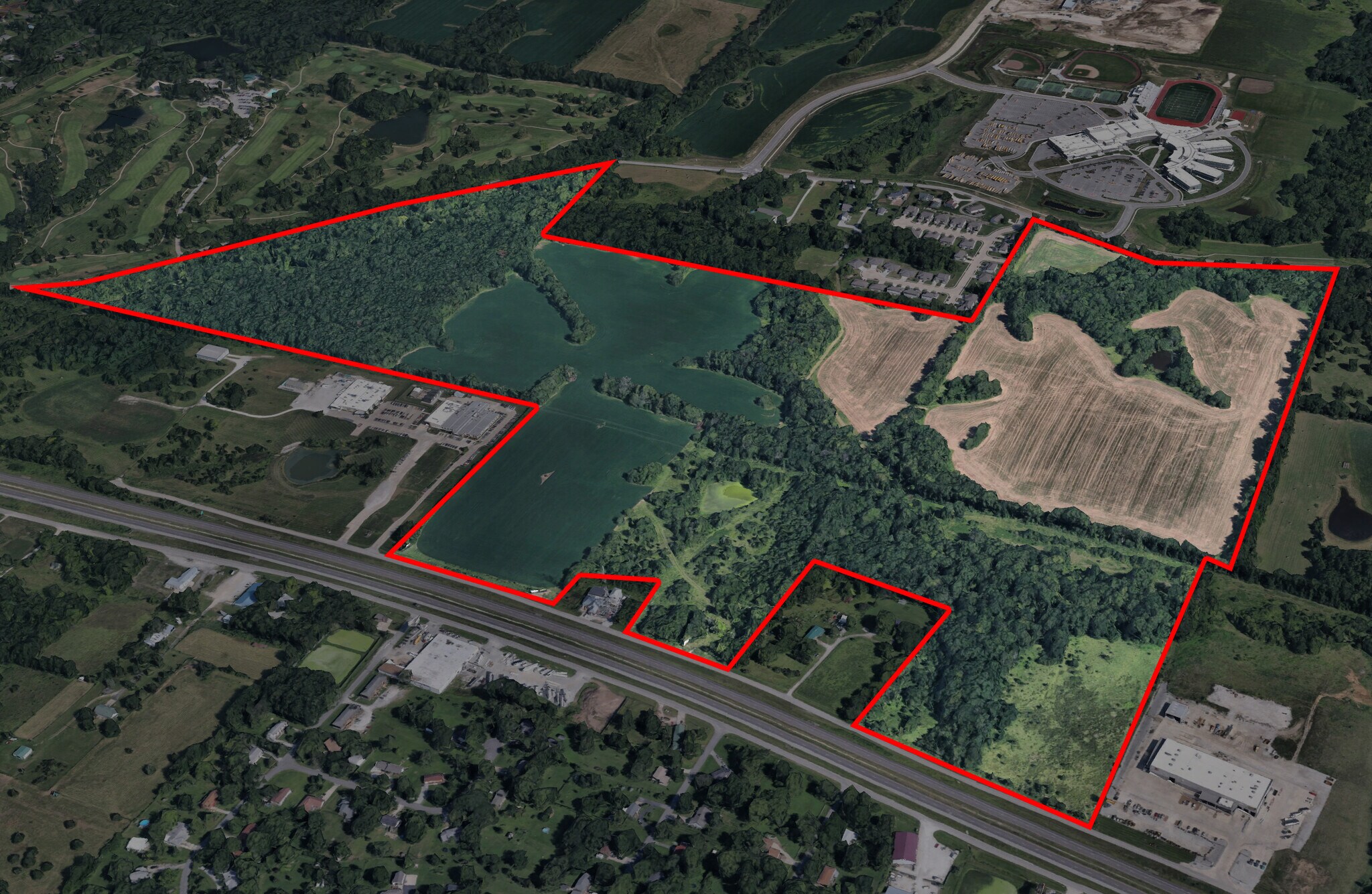 E St Charles Rd, Columbia, MO for sale Aerial- Image 1 of 7