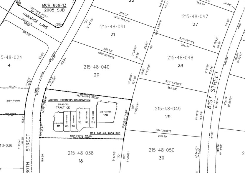 16035 N 80th St, Scottsdale, AZ for lease - Plat Map - Image 2 of 2