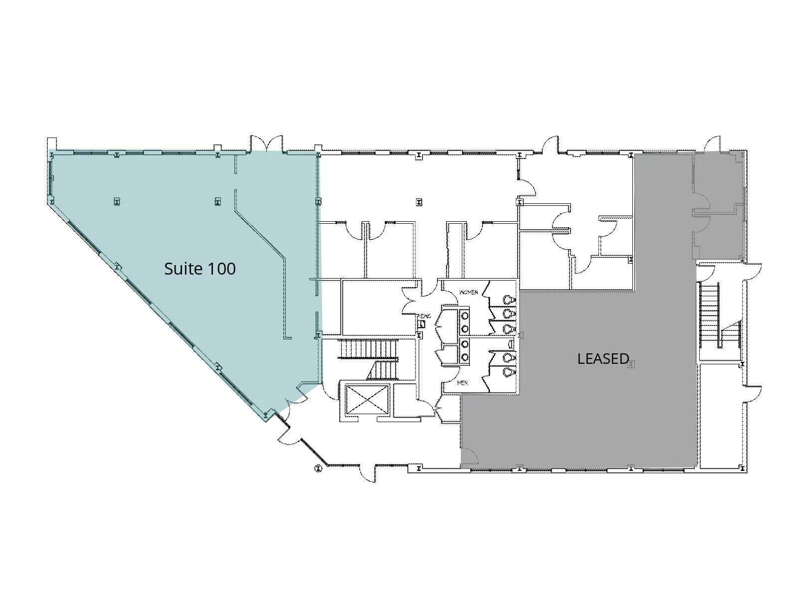 103 W Broad St, Falls Church, VA à louer Plan d’étage- Image 1 de 1