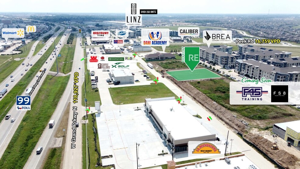 00 Peek Rd, Katy, TX for lease - Aerial - Image 3 of 3